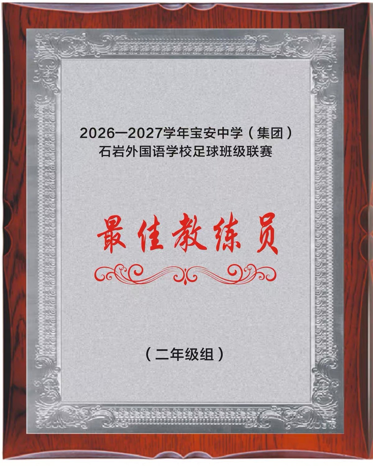 班级联赛最佳教练员